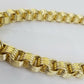 Real 10k Gold Byzantine Chain 11mm 26" Inch Men's yellow gold necklace 10kt