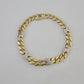 10k Yellow Gold Miami Cuban Link Bracelet 8.5 Inch Anchor Mariner 12mm Gold