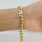 10k Yellow Gold Miami Cuban Link Bracelet 8.5 Inch Anchor Mariner 12mm Gold