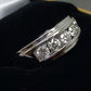 Men 14k White Gold 1CT Diamond Band Solitaire Ring Wedding Engagement REAL