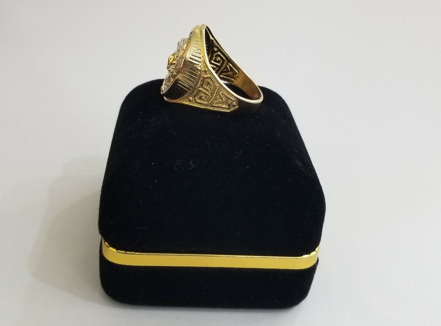 Real 10K Yellow Gold Ring Head Pinky Casual size 9 Mens Ring