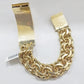 Real 10k Yellow Gold Chino ID Bracelet 22 mm 8.5 Inch For Men's 10kt Gold