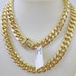 Real 14k Gold Miami Cuban Link Chain Necklace 9mm 24 inches Box lock 14kt