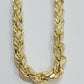 Real 10K Yellow Gold 10mm Rope Chain 24" Inch Thick Men