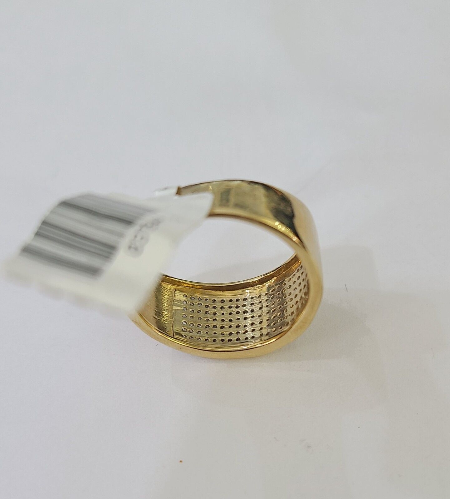 Real 10k Yellow Gold Diamond Mens Ring Band Wedding Genuine Natural