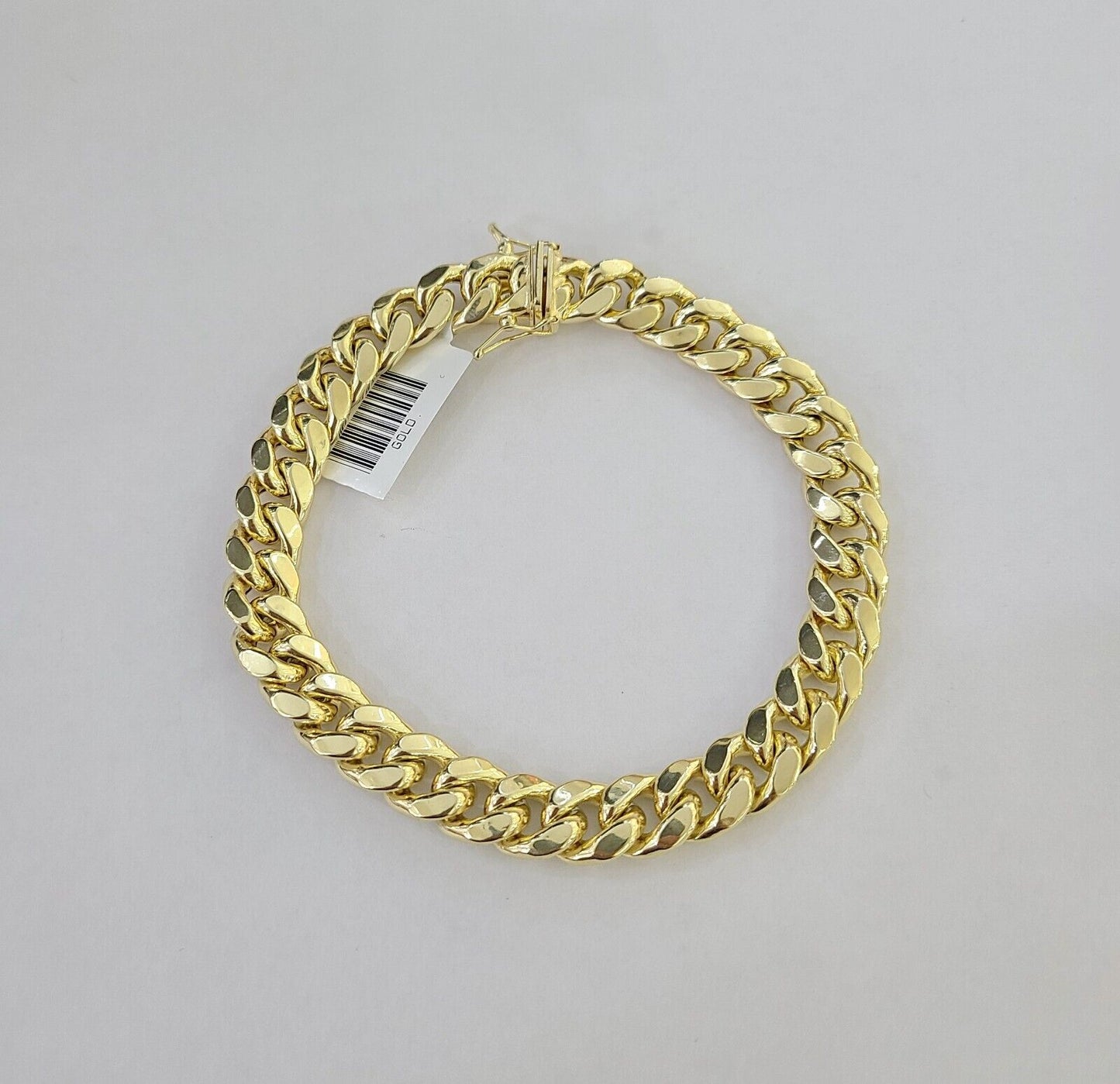 14K Yellow Gold Miami Cuban Bracelet 8.5" Inch 11mm Box Clasp Link Real 14Kt