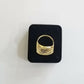 10k Men world is your gold Ring Sizable casual circle gold Band 10kt