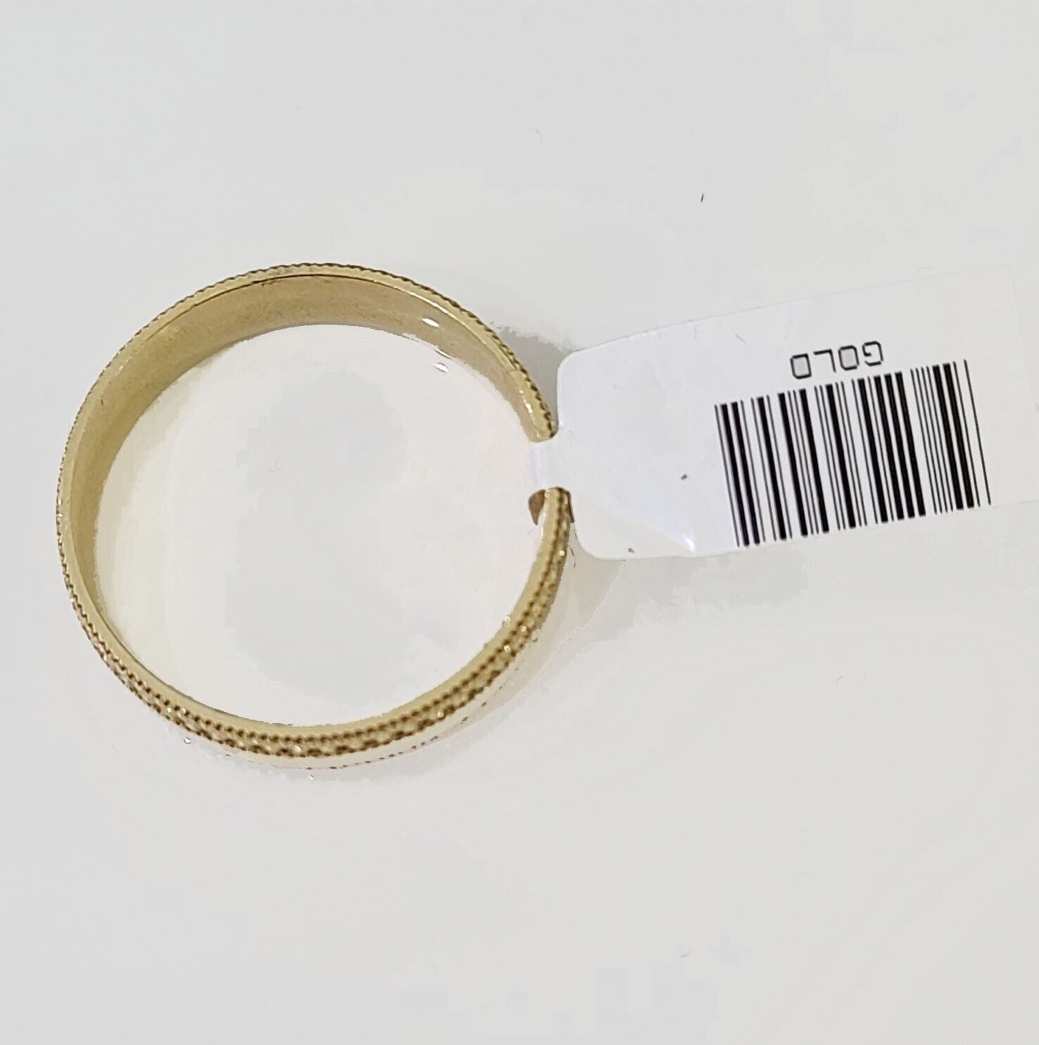 Real 10k gold circular sizable ring ,10kt yellow size 13 Casual Circle Band Men