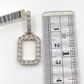 Real 10k Gold & Diamond Letter "O" Initial Alphabet Charm/Pendant 1.25"