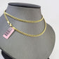 14k Gold Miami Cuban Link Chain Necklace 4mm 22" box Lock REAL 14kt Yellow Gold