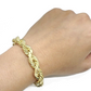 10kt Solid Yellow Gold Rope Bracelet Real 10k 9mm 9 inches Lobster Lock Unisex