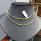 Real 10k  yellow Gold Franco Chain 22" Necklace For Men Women Strong