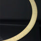 Real 10k Yellow Gold Herringbone Necklace 12mm 20" inch Men Women