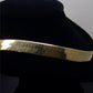 Real 10k Yellow Gold Herringbone 18" Necklace Chain 12mm
